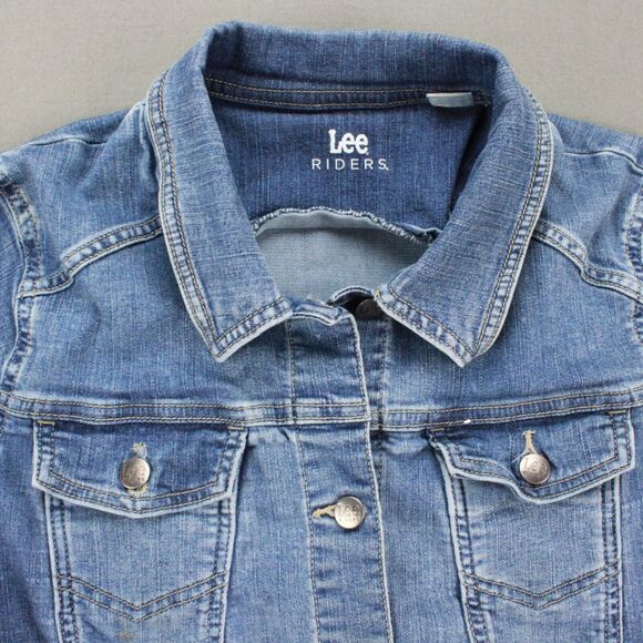 Lee Rider Denim Trucker Jean Jacket Mens XL Vintage 90s Y2K - Picture 2 of 6